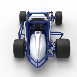 Pavement Silver Crown Car Scale 1:25 - Model thumbnail 17