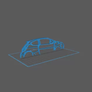 Peugeot - 208 GTI Wall Art - Model thumbnail 1