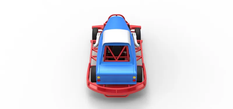 New Zealand Vintage Stock car Scale 1:25 - Model preview 17