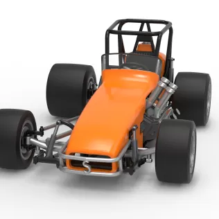 Vintage Pavement Sprint car Scale 1:25 - Model thumbnail 5