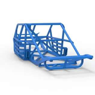Frame of Vintage Asphalt Modified stock car Version 3 Scale 1:25 - Model thumbnail 11