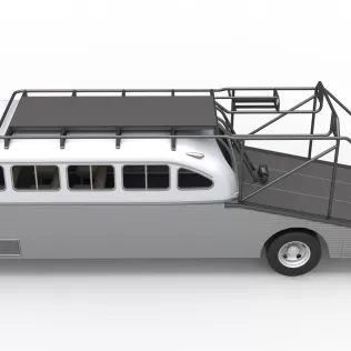 Vintage Transporter truck for Race car Version 8 Scale 1:25 - Model thumbnail 16