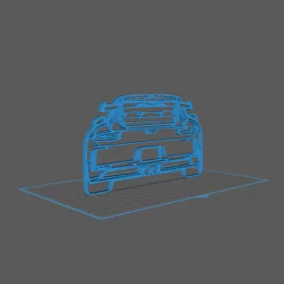 Porsche - 911 GT3 modele 991 Wall Art - Model thumbnail 1