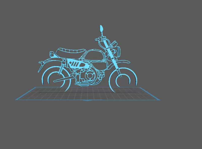 Honda - Monkey 125 Wall Art - Model preview 1