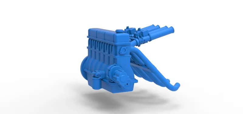 Engine of Vintage dragster Scale 1:25 - Model preview 17