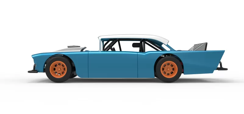 Vintage Asphalt Modified stock car V11 Scale 1:25 - Model preview 9