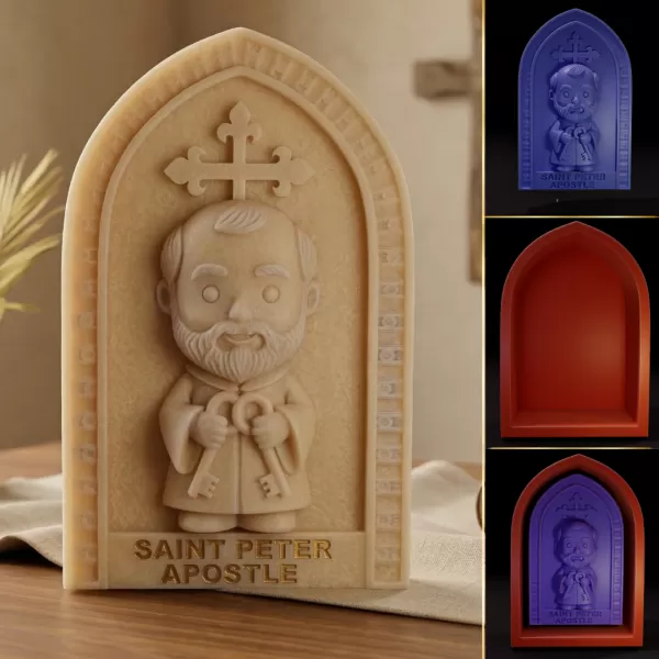 Chibi Apostle Saint Peter - 3D Printable Model - Model preview 1
