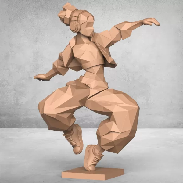 Dancing Girl Statue - Model preview 1