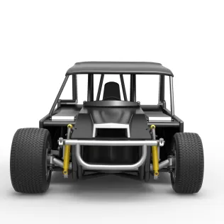 Vintage Dirt Modified stock car Version 6 Scale 1:25 - Model thumbnail 7