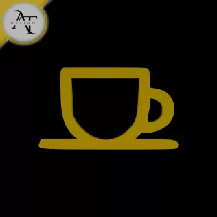 Simple Coffee Cup Symbol - 2D Art