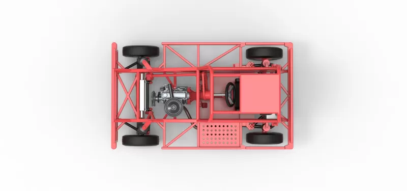 New Zealand Ministock car Base Version 3 Scale 1:25 - Model preview 11