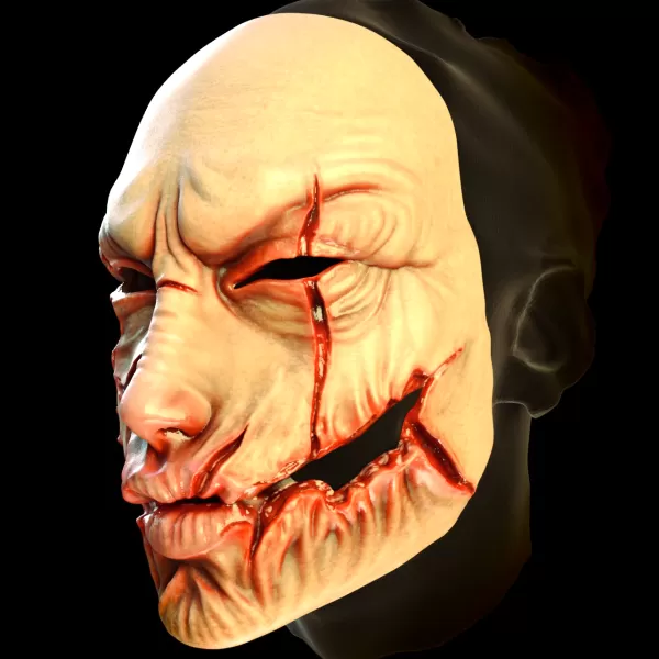 butcher's smile mask - Model preview 3