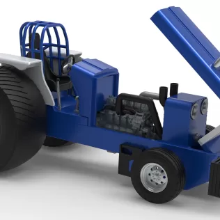 Pro Stock Pulling Tractor Version 5 Scale 1:25 - Model thumbnail 28