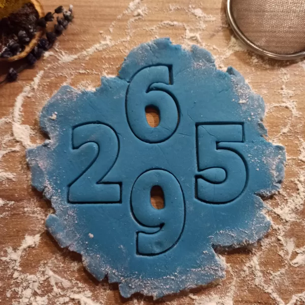 Numbers Cookie Cutter Set, Clay-Fondant Cutters, Birthday Cookie - Model preview 3