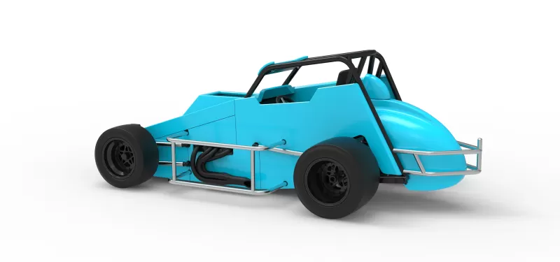 Pavement Sprint car Version 2 Scale 1:25 - Model preview 12