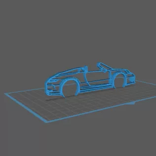 Porche - 911 991 Speedster Wall Art