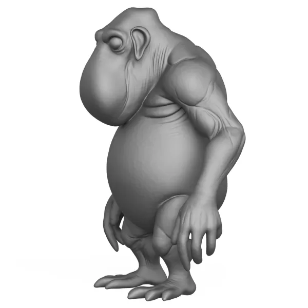 Alien Character 3D Print Model - Model preview 2