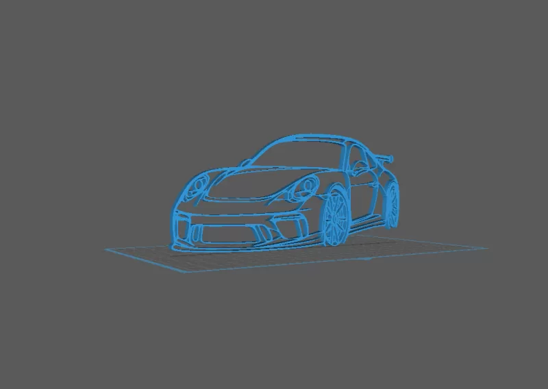 Porsche - 911 GT3 Wall Art - Model preview 2