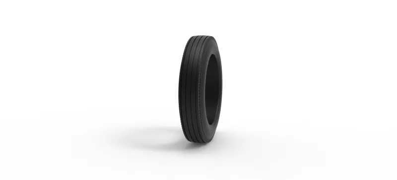Vintage dirt tire Version 1 Scale 1:25 - Model preview 3
