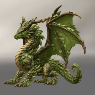 Woodland Guardian Dragon STL File for 3D Print - Model thumbnail 6