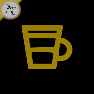 Simple Coffee Cup Symbol - 2D Art