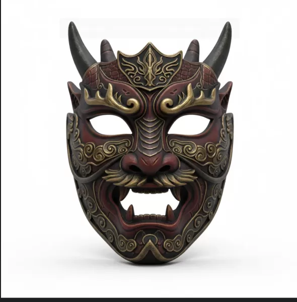 Dragon Mask - Model preview 1
