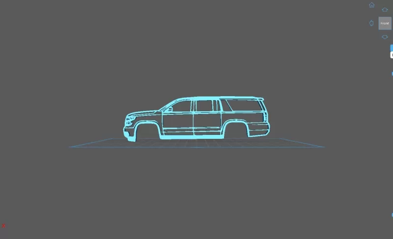 Chevrolet - Surbuban 2015 Wall - Model preview 1