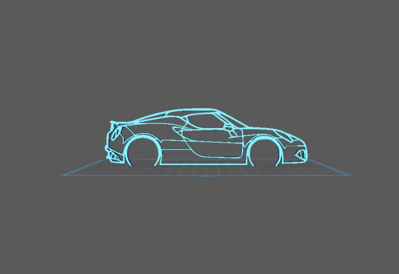 Alfa Romeo - 4C Wall Art - Model preview 2