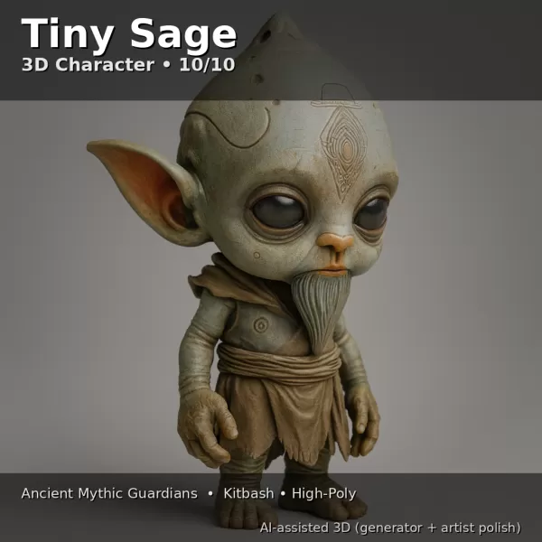 Ancient Mythic Guardians – 10x High-Poly Character Pack - Model preview 20