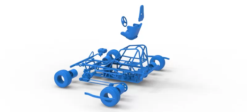 BriSCA Micro Formula 2 Stock Car Base Scale 1:16 - Model preview 29