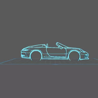 Porche - 911 991 Speedster Wall Art