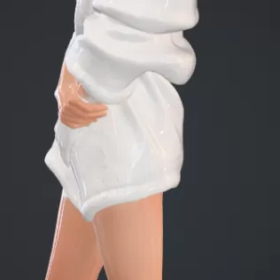 Frau vom duschen mit bademantel - Model thumbnail 2