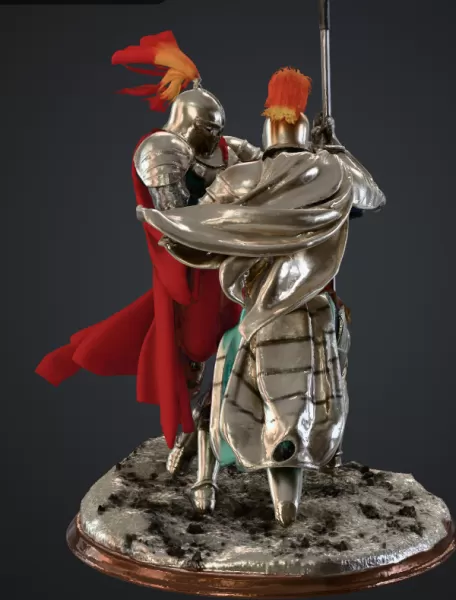 Kämpfende ritter - Model preview 3