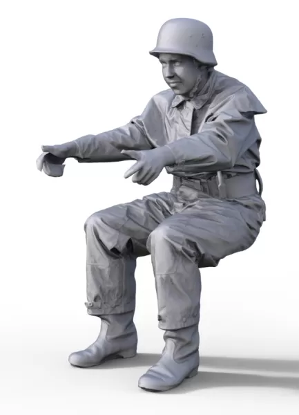 Figure driver fire brigade - Model preview 1