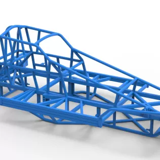 Frame of BriSCA Formula 1 Stock Car Version 2 Scale 1:25 - Model thumbnail 17