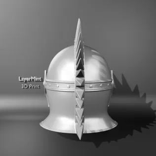 Medieval Knight Helmet - Model thumbnail 4
