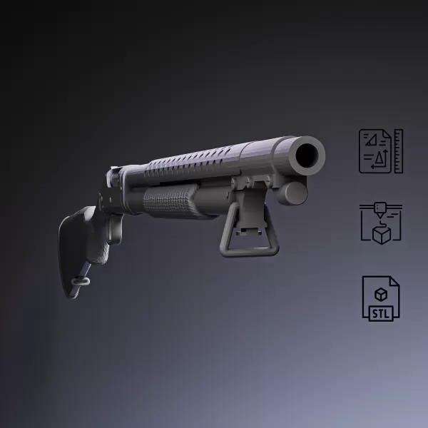 M1897 Pump-Action Shotgun - Model preview 9