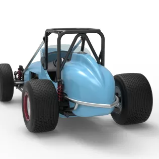 Dirt Silver Crown Champ car Scale 1:25 - Model thumbnail 14