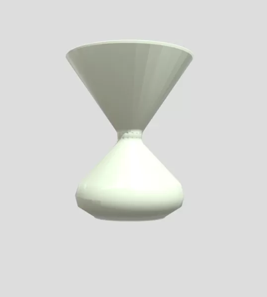 White Ceramic Vase - Model preview 4