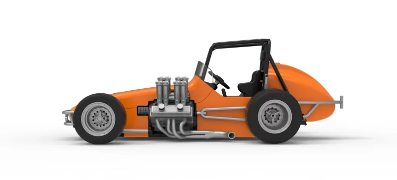 Vintage Pavement Sprint car Scale 1:25 - Model preview 9