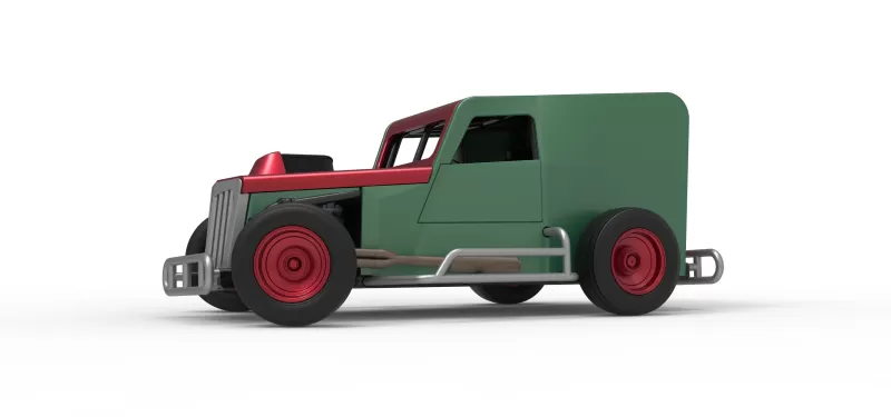 Dwarf car while turning Scale 1:25 - Model preview 2