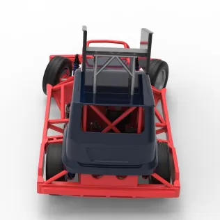 New Zealand Superstock car while turning Version 5 Scale 1:25 - Model thumbnail 17