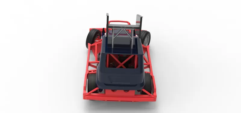 New Zealand Superstock car while turning Version 5 Scale 1:25 - Model preview 17