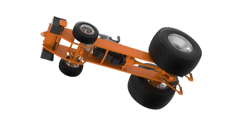 Pro Stock Pulling Tractor Base Version 2 Scale 1:25 - Model preview 3
