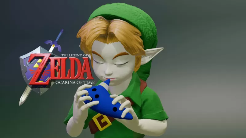 Link - The Legend Of Zelda Ocarina Of Time Bust 3D print model - Model preview 1
