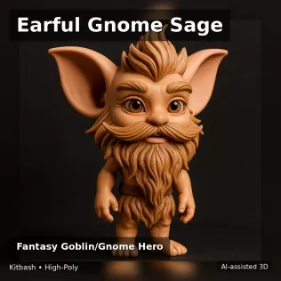 Whimsical Character Pack – Kitbash High-Poly Figure Collection ( - Model thumbnail 18