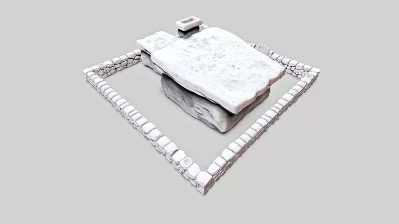 Stone Age Cartoon House #RoZ - Model preview 8