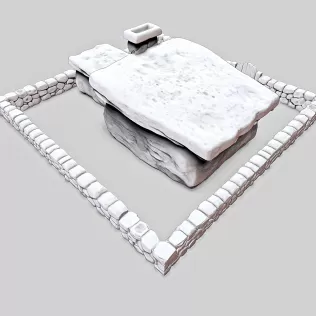 Stone Age Cartoon House #RoZ - Model thumbnail 8