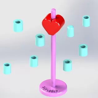 Berlin Tower Construction Set with Heart - Model thumbnail 5