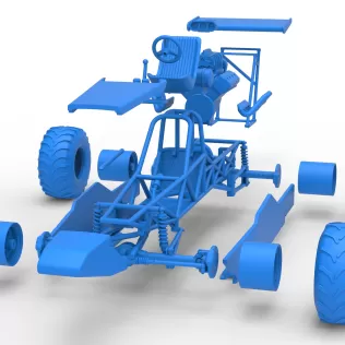 Vintage Mud dragster Scale 1:25 - Model thumbnail 21
